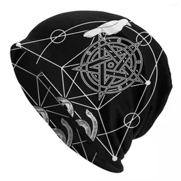 Berets Hat Circle Of Protection Thin Caps For Men Women Snake Pass Noodle 3D Puzzle Platform Game Beanies Ski Cotton Bonnet Hats