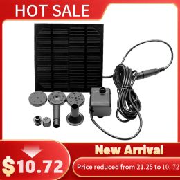 Baths Solar Panel Powered Water Fountain Pool Pond Garden 1.2W Water Sprinkler Sprayer Solar Pump With Water Pump 7 Spray Heads