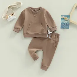 Clothing Sets 0-3Y Toddler Infant Born Baby Boy Girl Clothes Set Long Sleeve Tops Pants Casual Tracksuit Outfits