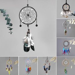 8 Designs Vintage Handmade Dreamcatcher Net with Feather Pendant Car Hanging Home Decoration Ornament Art Crafts & Gifts223I