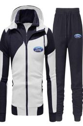 2021 New Brand Ford Car Men Sports Clothing Sets Jogging Tracksuit 2 Piece Hoodiespants Men039s Set Suit Sweater3878614