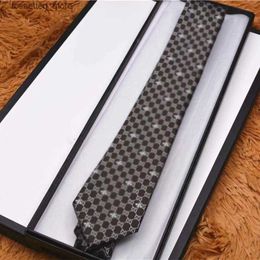 Neck Ties Mens Neck Ties Letter Silk tie Necktie Pattern printing Jacquard Party Wedding Woven Fashion Design with box L0313