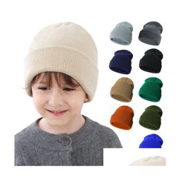 Other Festive Party Supplies Baby Kids Knitted Hat Winter Beanie Fashion Skl Cap Diy Blank White Ups Drop Delivery Home Garden Dhvrt