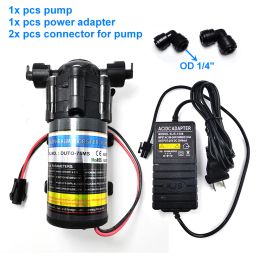 Pumps Booster Silent Mist Pump 24v Dc 70psi Ro Water 75 Gallon Pump for Garden Misting Cooling System 75gpd Sprayer for Reptile Pet