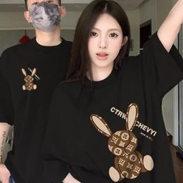 2024 Leisure Cotton Wife Husband T-shirt Honeymoon Couple Set Date Couple Anniversary Gift Mens and Womens T-shirts Y2K Top 240313