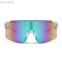 Occhiali da sole ZOOZW montatura grande antivento antipolvere UV equitazione occhiali da sole sportivi Y2K per uomo donna moda sole ldd240313
