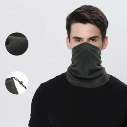 Scarves Fleece Thermal Mask Outdoor Ski Cycling Running Windproof Warmer Neck Accessories Face Men Unisex Winter Cover Warm Scarf W8G9