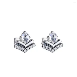 Stud Earrings Authentic 925 Sterling Silver Earing Classic Wishes For Women Jewellery Sterling-Silver-Jewelry Ear Brincos