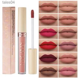 Lipstick 12 Colours Matte Velvet Liquid Lipstick Fashion Easy To Colour Lip Gloss Waterproof Long Lasting Moisturising Lipstick Cosmetics 240313