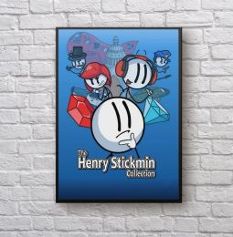 Calligraphy The Henry Stickmin Collection Video Game Canvas Poster Home Wall Painting Decoration (No Frame)