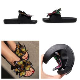 2024 Designers Slider Sandal men Slippers Black Bees Tiger Slides Canva green summer beaches Slide SIZE 36-41 GAI