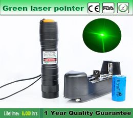 10 Mile Astronomy High Quality 5mW Green Laser Pointer Tactical Pen 16340 Battery Charger Adjustable Visible Beam249F6491745