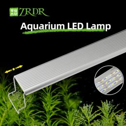 Lightings ZRDR Aquarium Planted LED Light A Series Mini Nano Simple Aquarium Aquatic Fish Tank Metal Stand Sunrise Sunset LID Light