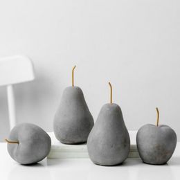 Retro industrial style creative home living room fruit model cement furnishings restaurant decoration small ornaments crafts256j