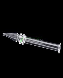 Beracky 5 inches Quartz Dab Straw Portable Pen Style Dab Mini NC Clear Quartz Tips Dab Tube For Wax Dry Herb Oil Rigs8198416