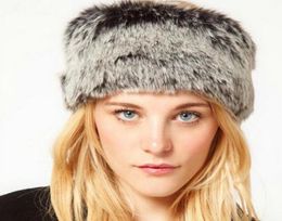 2017 hats for women Elastic imitation fox fur caps female black tide empty Top Hat Lady hairy head hair ring circle5004877