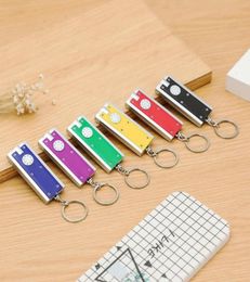 200pcs LED Toys Keychain Light Boxtype Key Chain Ring advertising promotional creative gifts small flashlight Keychains 5924cm6749967