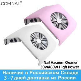 Kits 30w/80w Nail Vacuum Cleaner Nail Suction No Leaking for Collect Nail Dust Manicure Hine with Dust Collector Bag Nail Tool