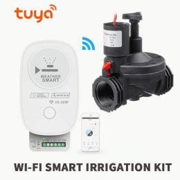 Kits Tuya WiFi Smart Agricultural Garden Irrigation Controller Automatic Watering Timer Support Multivalves Controll Work With Alex