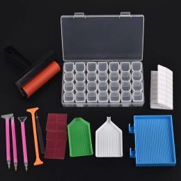 Stitch 22pcs Diamond Painting Tools Kits 5D Diamond Painting Accessories Storage Box Roller Point Sticker Drill Pen Painting Embroidery