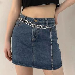 Belts Rectangular Hollow Metal Chain Belt Punk Bikini Body Women Dress Pants Accessories