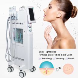 Strong Energy Water Jet Oxygen Spray Skin Moisturising Face Cleaning Scrubber Exfoliating H2O2 Blackhead Acne Treatment 6 in 1 Standing Machine