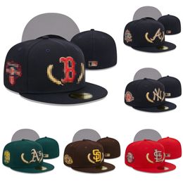 Fashion Fitted hat Mens Designer Baseball Hats letter All Team outdoors sports Sport ll Team Logo Letters Solid Outdoor Sports Flat 7-8