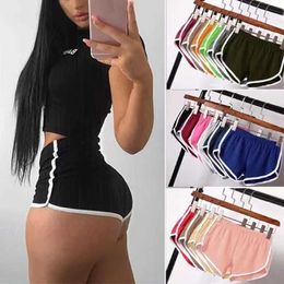 Women's Shorts Fashion Stretch Waist Woman High Waist Casual Shorts Black White Short Harajuku Beach Sexy Yoga Short Women Clothing Sport PantsL24313