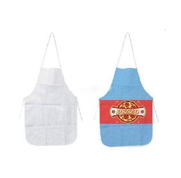 Kitchen Aprons Sublimation Blanks Apron DIY Oil Proof Antifouling Heat Thermal Transfer Printing White Cloth Uniform Scarf 70x48 C5171916