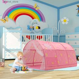 Toy Tents Toy Tents Portable Kids Space Toys Play House For Kids Folding Small House Tent House Ball Pit Pool Tent Bed Tent Girls Boy Room Decor 230303 L240313