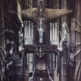 Art Poster Hr Giger Li II Fabric poster 40 x 24 Decor-06203Y