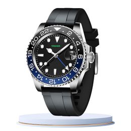 Top luxury mens watch high quality Automatic 40MM Stainless Steel Strap 904L Black dial Ceramic Sapphire Super luminous Fashion Business Mens Watch montre de luxe