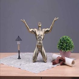 Abstract people Shape Modern Sculpture Statue Ornament Crafts for Home Decorations HD22189R