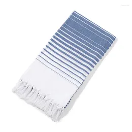 Towel Turkish Tassel Bathroom Outdoor Travel Camping Swimming Comfortable Striped Bath Towels Suitable For Adults Children