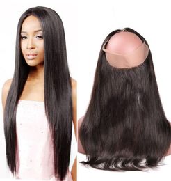 New Arrivals Pre Plucked 360 Lace Frontal Closure with Baby Hair Straight Human Hair Hand Tied Natural Black 1B 1 Piece 822 Inch6138782