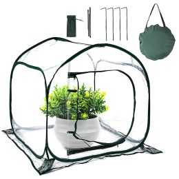 Greenhouses Mini Small Greenhouse for Outdoor Indoor Plant Pop Up Portable Grow Greenhouse Tent Gardening Backyard Plant Flower House Cover