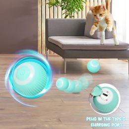 lasapparatuur Smart Cat Toys Automatic Rolling Ball Electric Cat Ball Cat Interactive Toys Training Selfmoving Kitten Toys for Indoor Playing