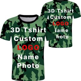 3d T-Shirt Free Custom Name Number Text Po T-Shirt Flag National 3d T-Shirt Diy Team Clothing 240220