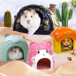 Cages Hamster Shelter Hamster Landscaping Golden Wire Bear Shelter Hamster Shelter Seasonal Universal Flower Branch Hamster Supplies