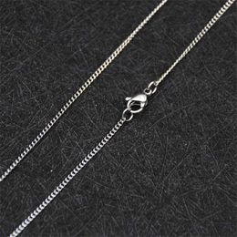 Other Wholesale Price Width 1.9/2.3MM Stainless Steel Side Chain Necklace Fit Pendant Fashion Gift Jewelry For Men and Women 45-60CM L24313