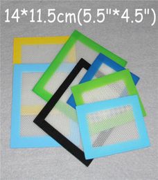 Silicone wax pads dry herb mats large 14115cm square mat dabber sheets jars dab tool for silicon oil rigs9662557