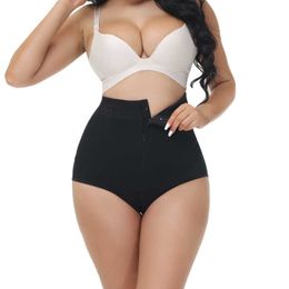 Waist Tummy Shaper New large-sized high waisted and hip lifting shapewear pants with strong buckle waist tightening abdominal pants body shaping underwear