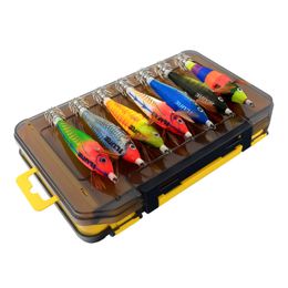 KKMOON Colourful Fishing Lure Luminous Imitation Shrimp Hard Bait Prawn Lure with Squid Jigs Connector Rings 240312