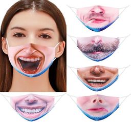 Universal Reusable Dustproof Cotton Mouth Mask Washable Funny Prints Designer Face Cover Mouth Masks2214630