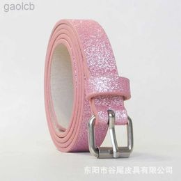 Belts Shiny Glitter Ladies Waist Belt Buckle Jeans Belts Women Waistbands Pink Silver Jeans Belt Girls Gift ldd240313