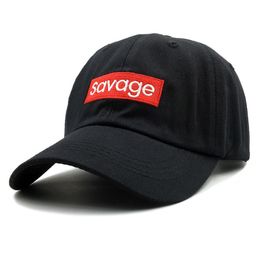 New Savage Baseball Cap Embroidery Men Dad Hat Cotton Bone Women Snapback Caps Hip Hop Sun Fashion Style Caps Gorras269S