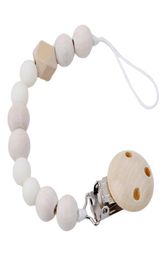 Baby Pacifier Clip Chain Wooden Holder Soother Pacifier Clips Leash Strap Nipple Holder for Infant Nipple Bottle Clip Chain3613147