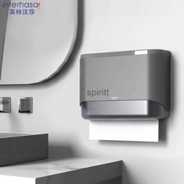 Toilet Paper Holders interhasa! Paper Towel Dispenser Wall Tissue Dispenser Paper Towel Holder Punch Free Towel Dispenser for Bathroom Toilet 240313