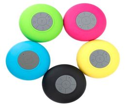 Portable Waterproof Wireless Bluetooth Speaker BTS06 Shower Car Hands Receive Call mini Suction IPX4 speakers box player Mic 3845048