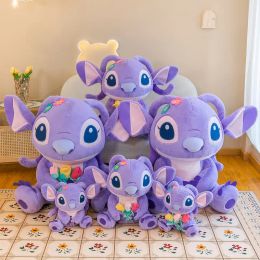 Wholesale cute purple Angie plush toys Children's game Playmate Holiday gift doll machine prizes